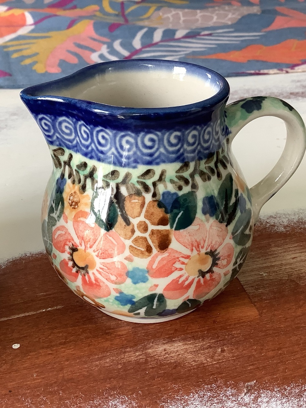 Polish Pottery UNIKAT Sugar And Creamer Floral - Picture 5 of 10